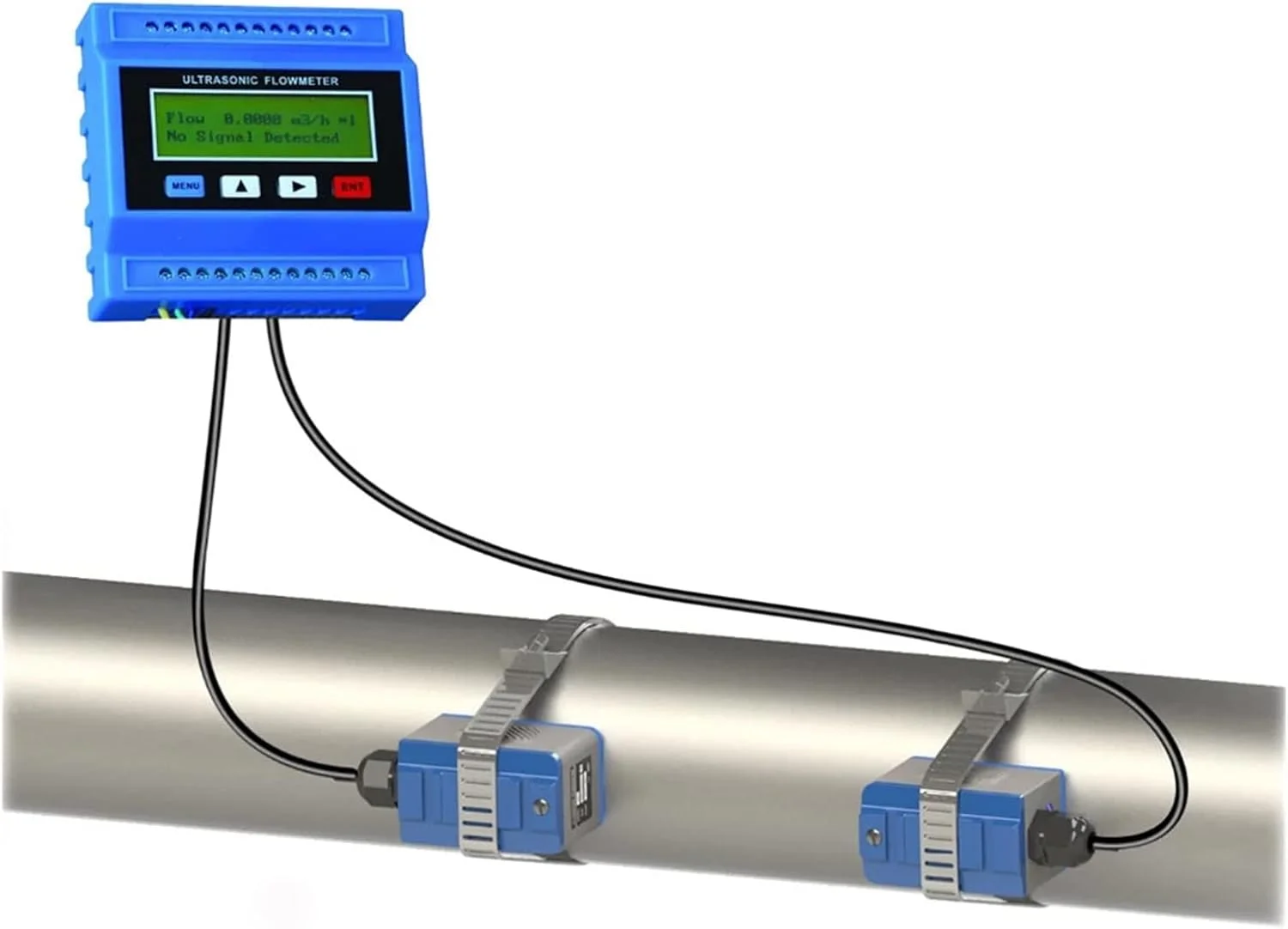 فلومتر آب، TUF-2000M مقیاس جریان آب اولتراسونیک TS-2 TM-1 (DN50~700mm) TL-1-HT (-30~160) مقیاس سنجش با دقت بالا، مقیاس جریان سیال دیجیتال (Host TS-2-HT TM-1-HT)