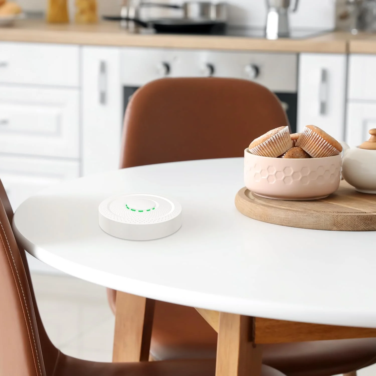 دستگاه سنجش کیفیت هوای 9 در 1 UbiBot مدل AQS1، سنجش PM1/2.5/10، TVOC، CO2/eCO2، دما و رطوبت، هشدارهای متعدد، اتصال WiFi/RS485/LAN