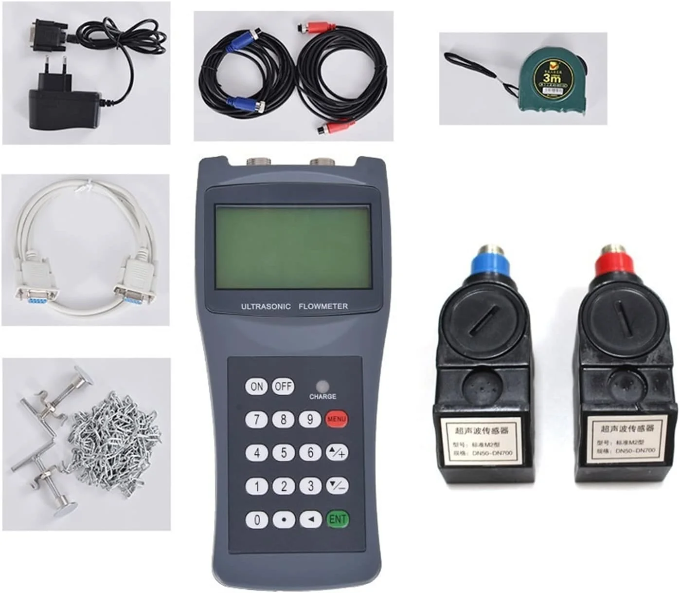 فلومتر التراسونیک TTGLRT UltrasoFlowmeter مدل TDS-100H به همراه M2 فلومتر التراسونیک TTGLRT UltrasoFlowmeter مدل TDS-100H به همراه M2