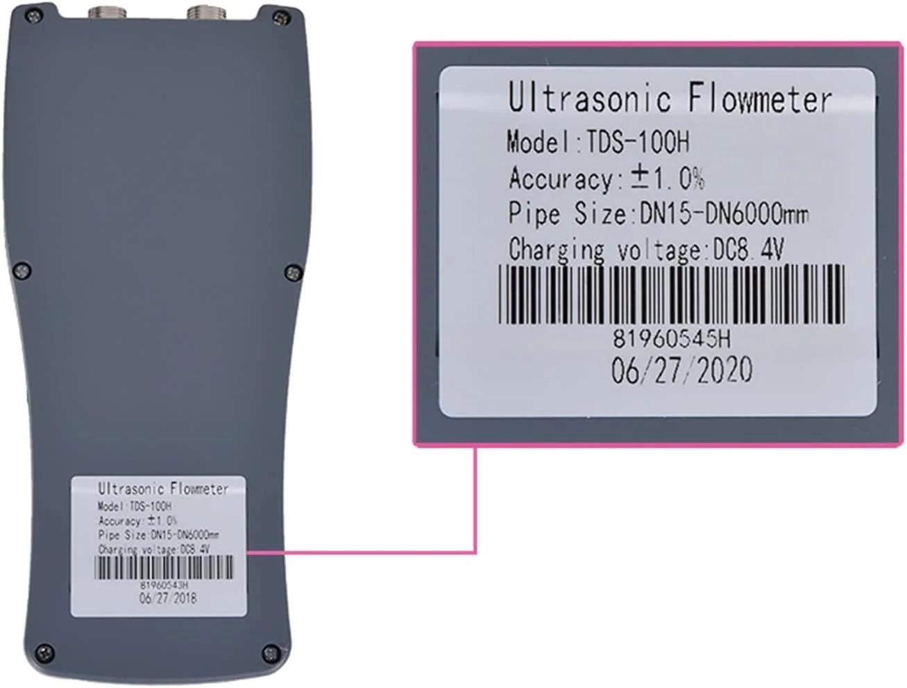 فلومتر التراسونیک TTGLRT مدل TDS-100H با سنسور M2