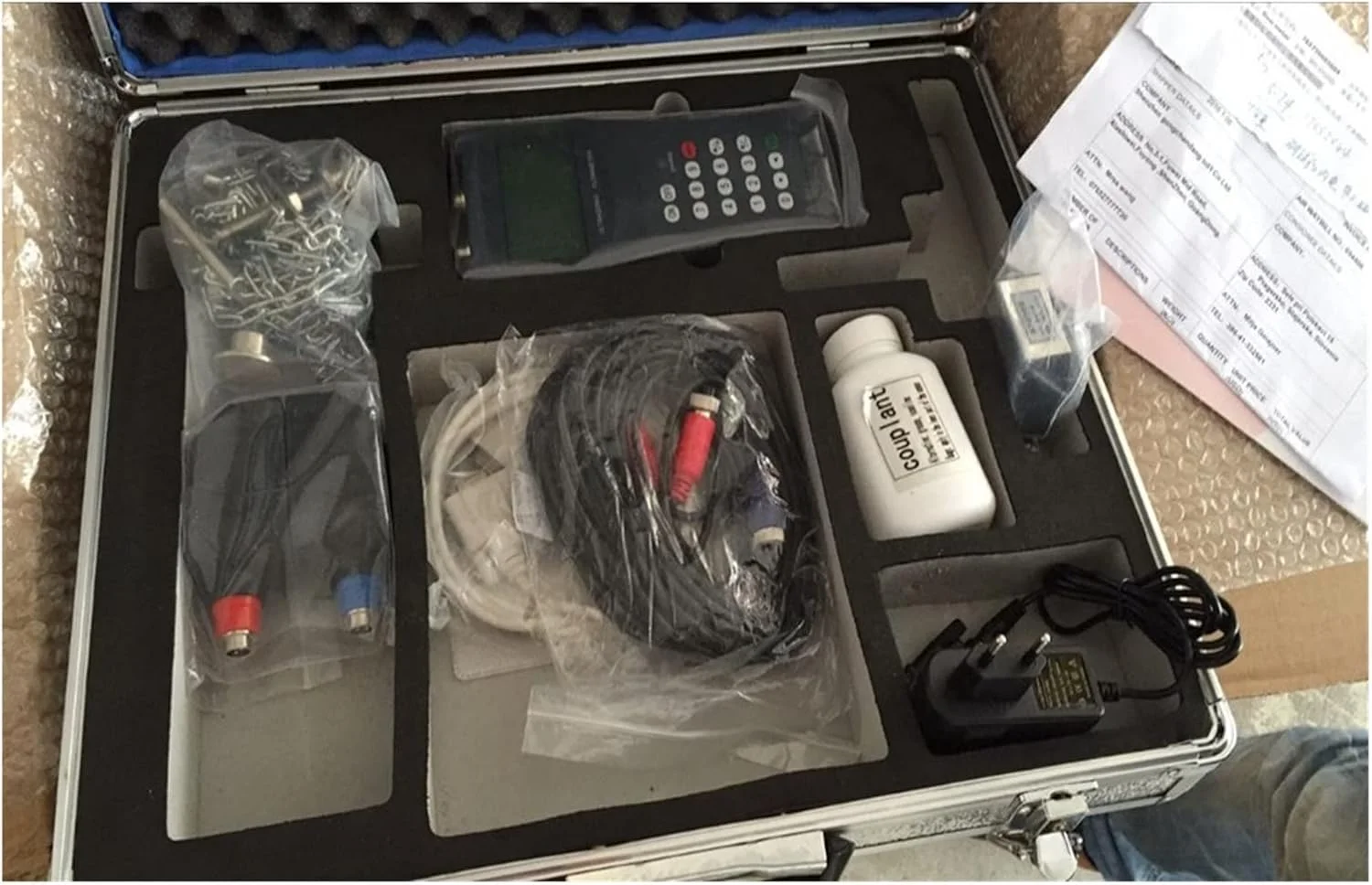 فلومتر التراسونیک دستی TTGLRT مدل TDS-100H-M1/M2+S1/2 با سنسور کلمپی