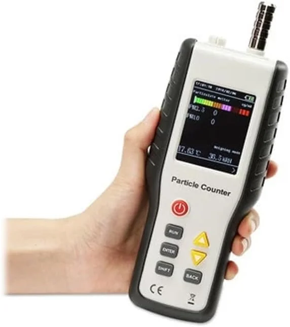 دستگاه تشخیص ذرات معلق PM2.5 با حساسیت بالا TTGLRT، دستگاه نمایش زنده حرفه ای کیفیت هوا و گرد و غبار، شمارنده ذرات قابل حمل، دستگاه نمایش زنده کیفیت هوا