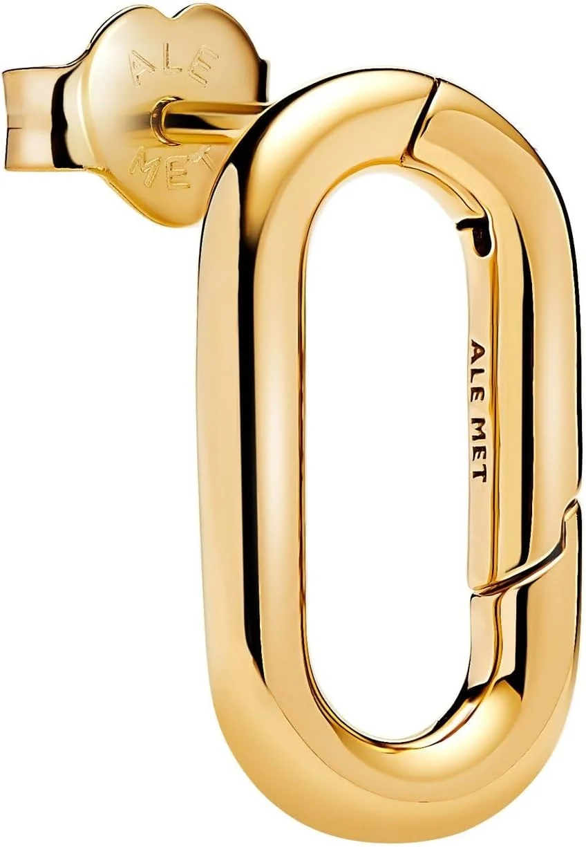 گوشواره های میخی لولایی پاندورا Me 263856C00 با روکش طلای 14 عیار و نقره استرلینگ سازگار با آویز پاندورا Me