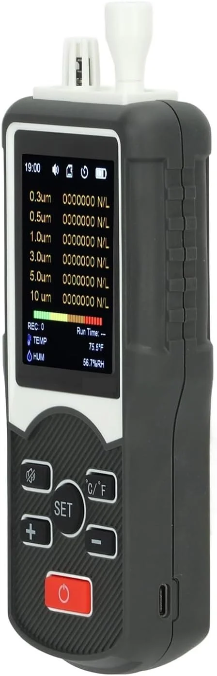 TTGLRT شمارنده ذرات گرد و غبار، تستر حرفه ای ذرات معلق، دستگاه نمایش زنده کیفیت هوا برای دستگاه نمایش زنده کیفیت هوای داخلی و خارجی