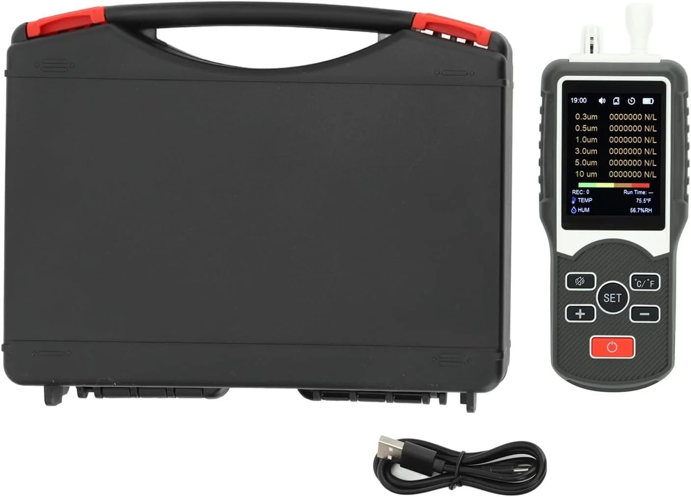 TTGLRT شمارنده ذرات گرد و غبار، تستر حرفه ای ذرات معلق، دستگاه نمایش زنده کیفیت هوا برای دستگاه نمایش زنده کیفیت هوای داخلی و خارجی