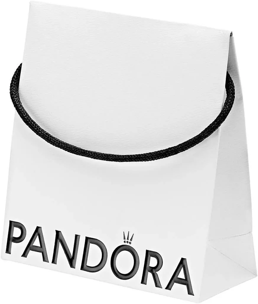 گوشواره های حلقه ای قلب نگین دار پاندورا سیگنیچر، روکش طلای رزگلد 14 عیار، با زیرکونیاهای کوبیک درخشان و قلب های برش خورده