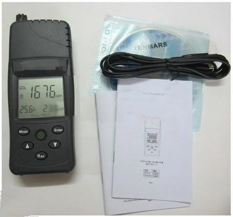 دستگاه سنجش کیفیت هوای داخلی TTGLRT، تستر دی اکسید کربن CO2، صفحه نمایش رطوبت نسبی RH، دماسنج دستگاه سنجش کیفیت هوای داخلی TTGLRT، تستر دی اکسید کربن CO2، صفحه نمایش رطوبت نسبی RH، دماسنج