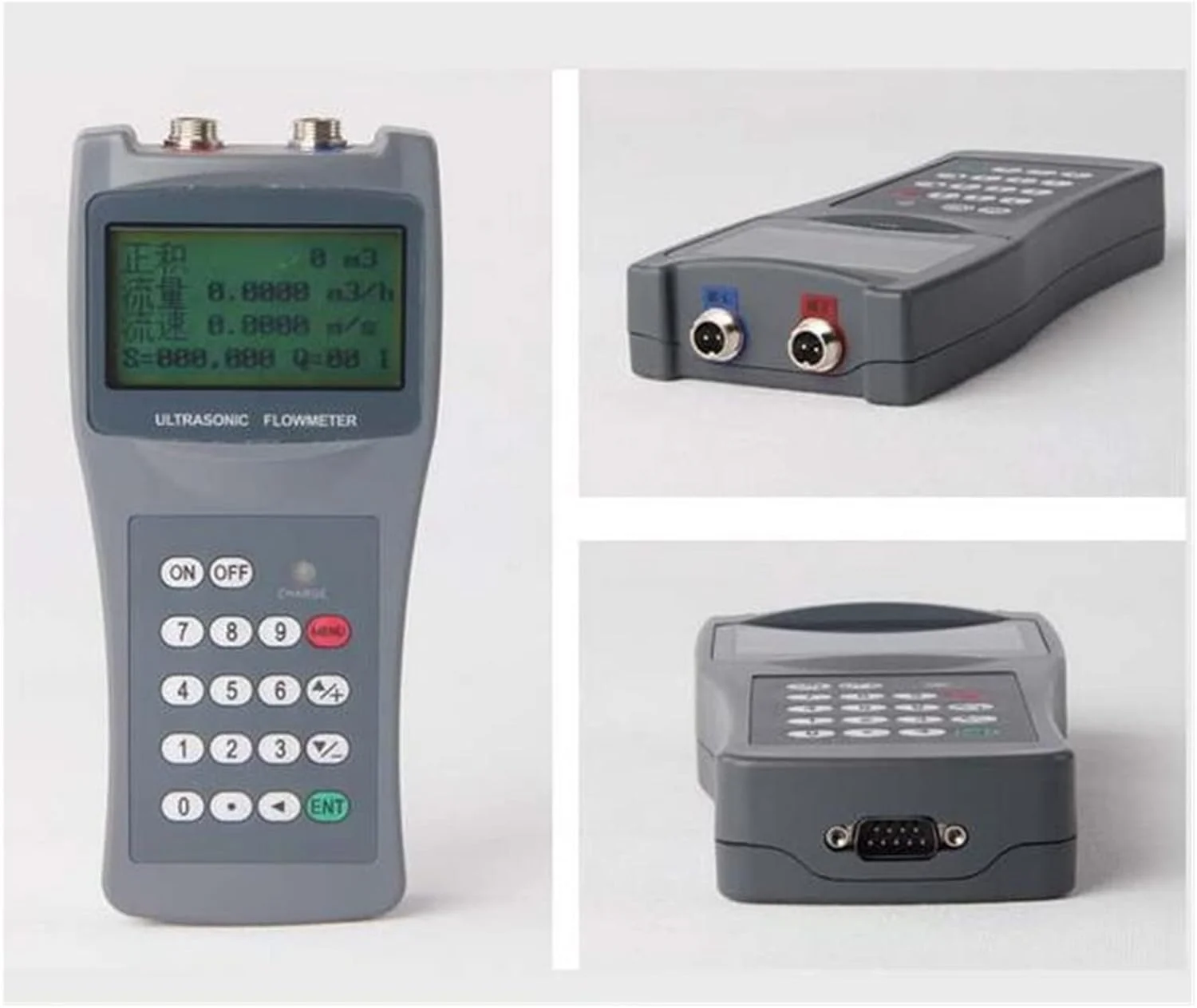 فلومتر التراسونیک قابل حمل TTGLRT، فلومتر دیجیتال آب، سنسور، شمارنده، نشانگر جریان، دستگاه جریان سنج DN15-100mm DN50-700mm با دقت بالا، ثبت داده (Dn15-100mm 50-700mm)