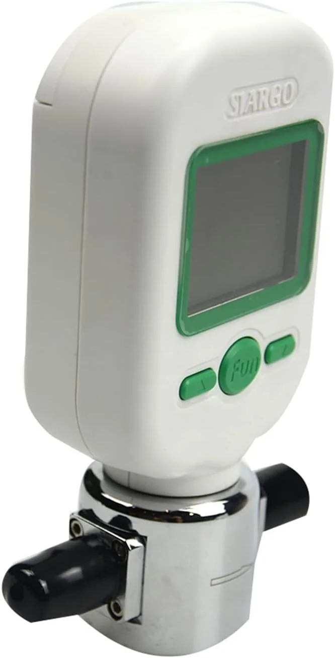 تایمر دیجیتال آب TTGLRT مدل MF5706 با سنسور جریان هوا و اکسیژن 10 لیتر در دقیقه و 25 لیتر در دقیقه، دارای آداپتورهای مکانیکی قابل تعویض و چرخش، برنامه ریزی ساده و انعطاف پذیر (0-10 لیتر)