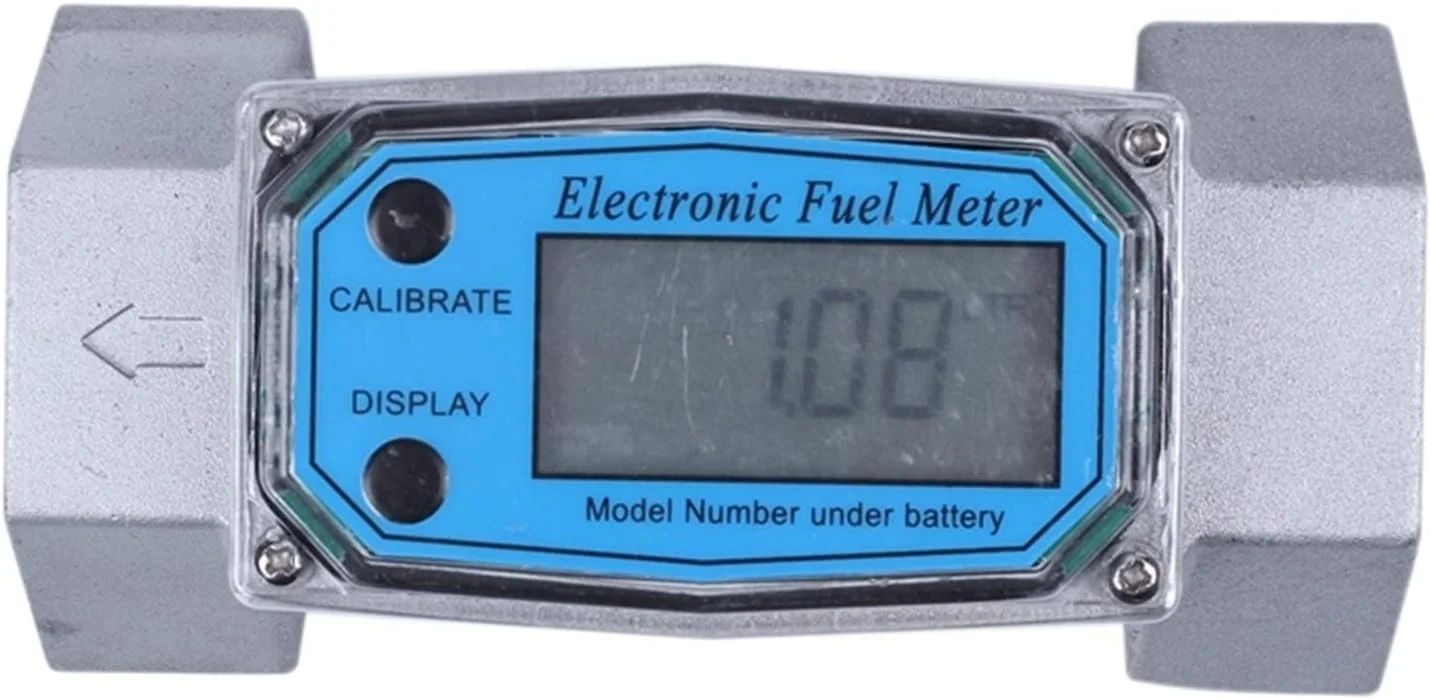 TTGLRT 1 عدد فلومتر دیجیتال K24 توربین الکترونیکی مایع، فلومتر الکترونیکی 1.5 اینچی، فلومتر روغن سوخت 40-280 لیتر در دقیقه