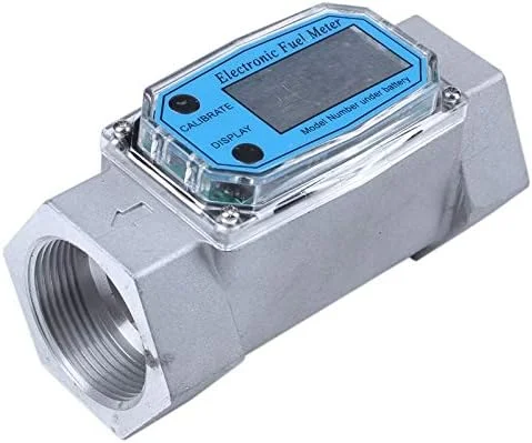 TTGLRT 1 عدد فلومتر دیجیتال K24 توربین الکترونیکی مایع، فلومتر الکترونیکی 1.5 اینچی، فلومتر روغن سوخت 40-280 لیتر در دقیقه