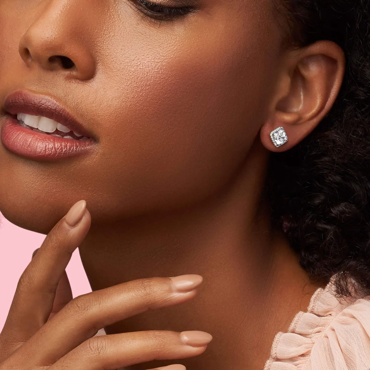 گوشواره های ظرافت PANDORA - گوشواره های ماندگار برای زنان - هدیه ای عالی برای او - نقره استرلینگ و زیرکونیا مکعبی