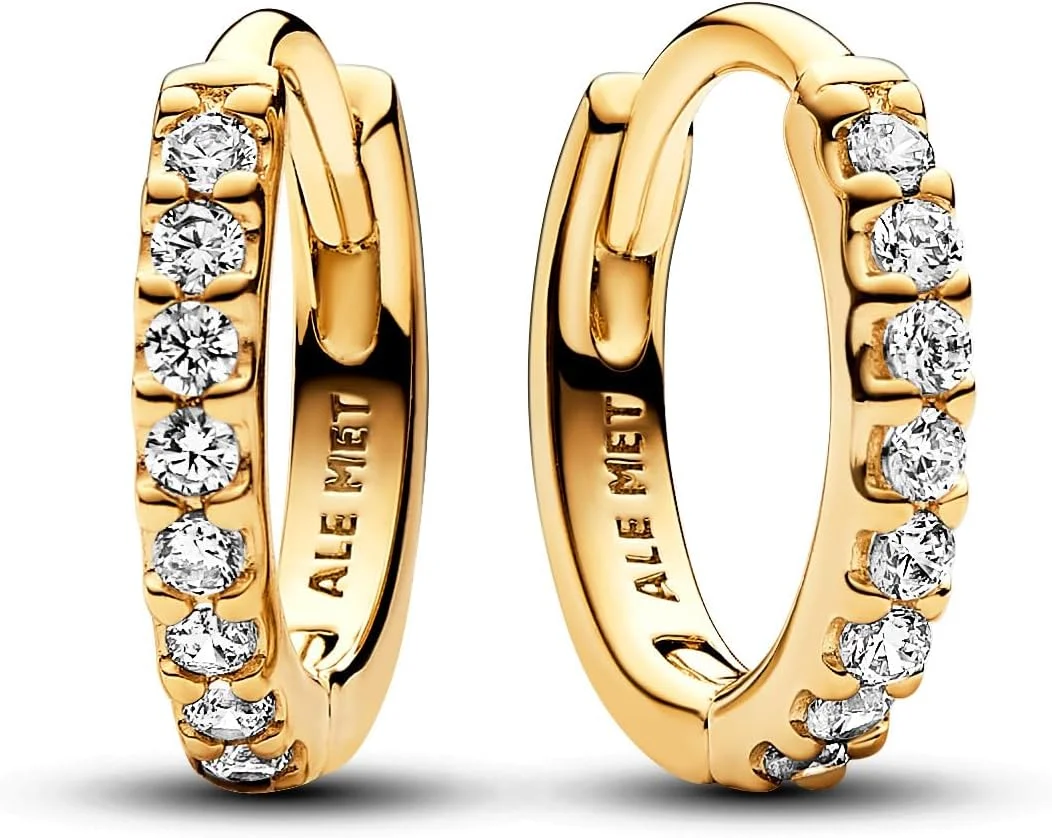 پاندورا با روکش طلای 14 عیار، ترکیب فلزی منحصر به فرد، زیرکونیا کوبیک شفاف 263015C01