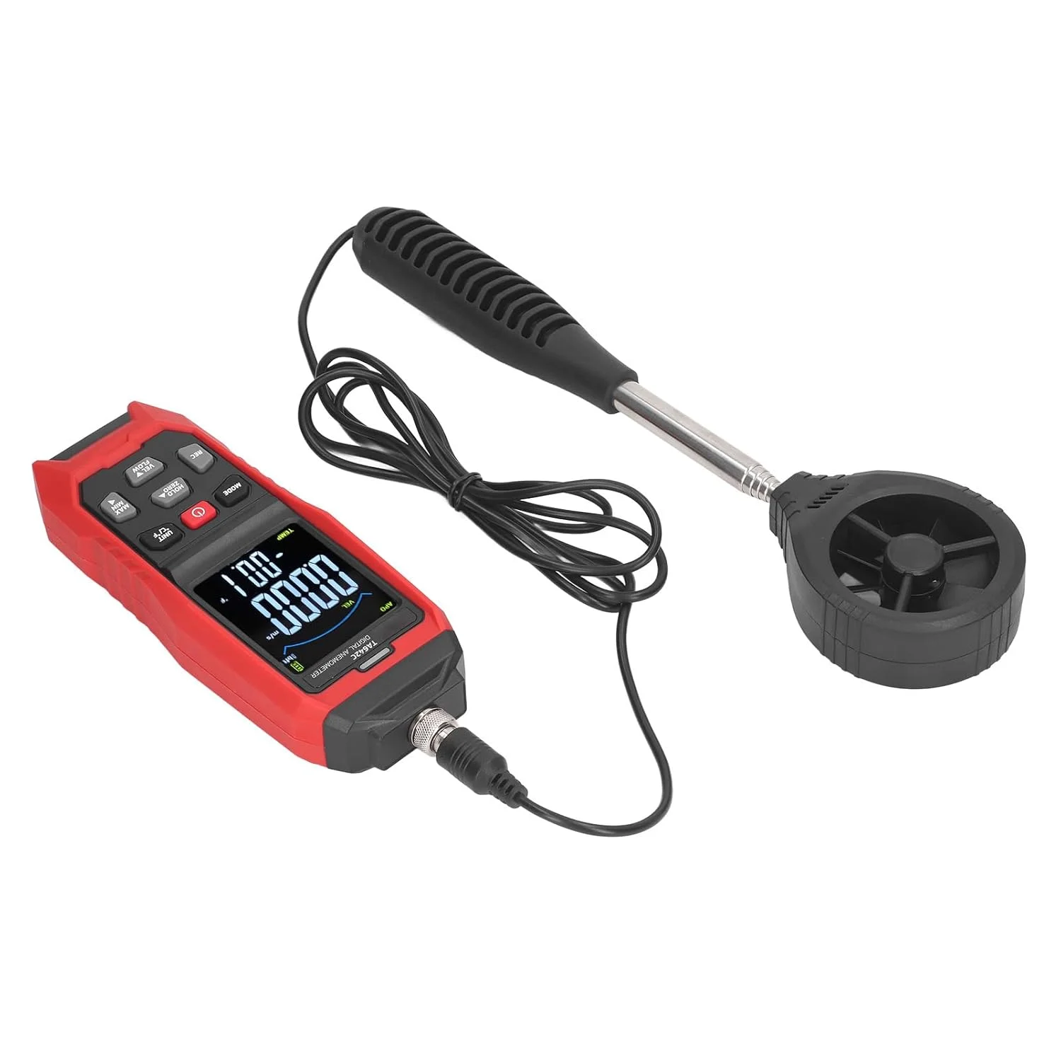 بادسنج Torvex، سرعت سنج باد دستی، سرعت جریان هوای، بادسنج دیجیتال قابل حمل برای تست HVAC