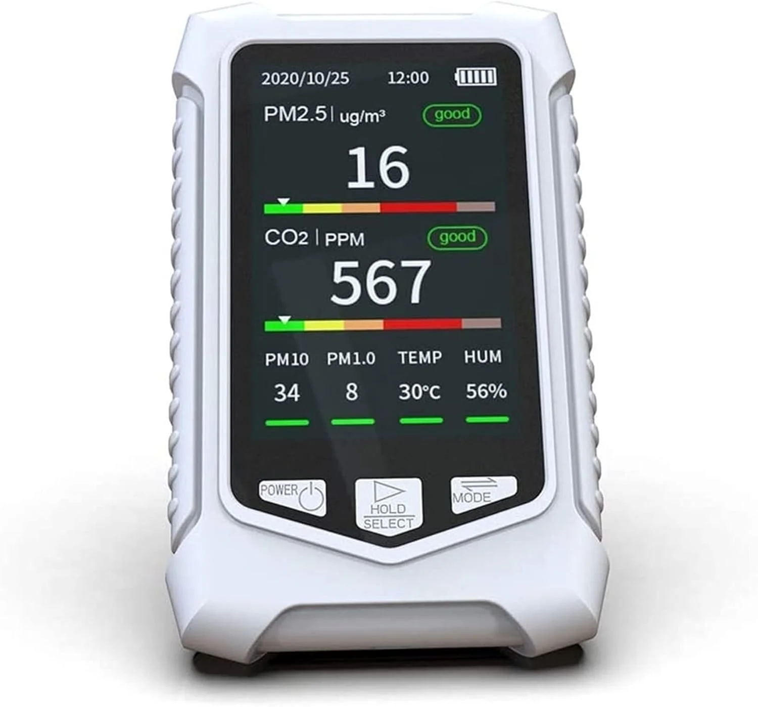 دستگاه سنجش کیفیت هوای داخل ساختمان SVASTY، ردیاب گاز دی اکسید کربن، تستر سنسور آلودگی گاز
