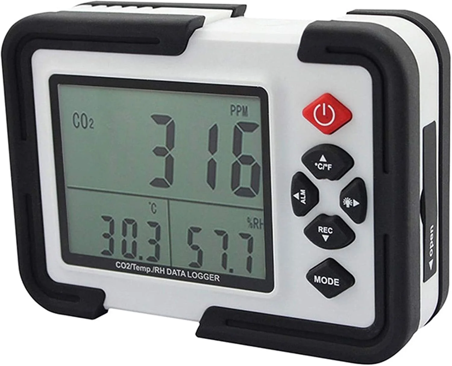 تستر دقیق کیفیت هوا SVASTY - ردیاب CO2، حسگر گاز CO2، مانیتور دی اکسید کربن برای خانه و دفتر کار، بادوام