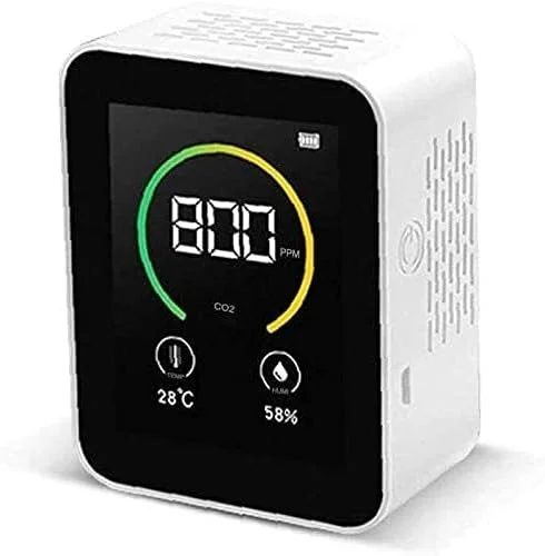 مانیتور CO2 رومیزی دقیق SVASTY 3 در 1، کیفیت هوای داخلی PPM دی اکسید کربن/رطوبت/دما درجه سانتیگراد/فارنهایت تستر آشکارساز بادوام