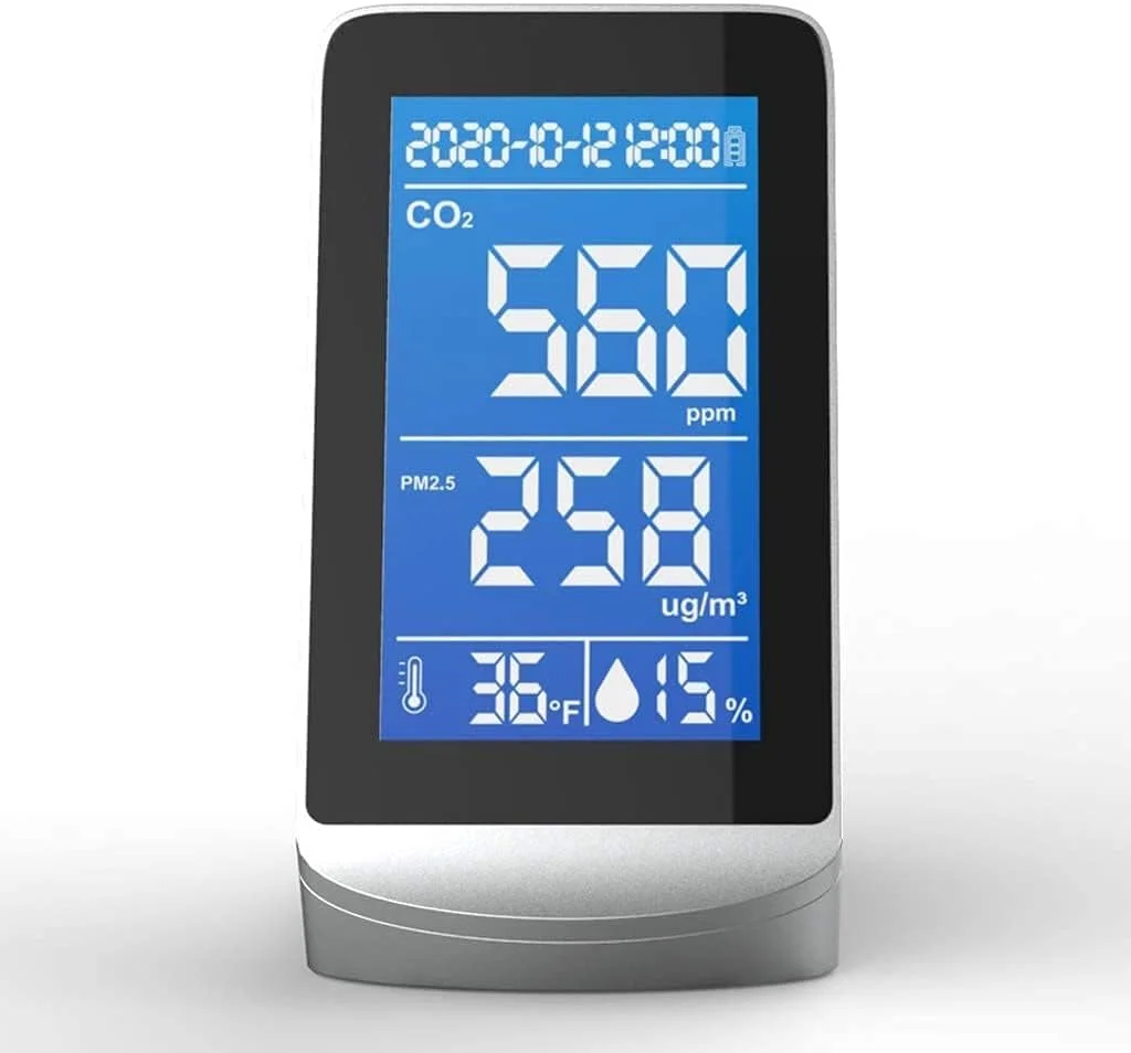 دستگاه سنجش کیفیت هوای داخل ساختمان SVASTY، مانیتور CO2، ردیاب دی اکسید کربن، آنالایزر گاز، تستر کیفیت هوای قابل حمل