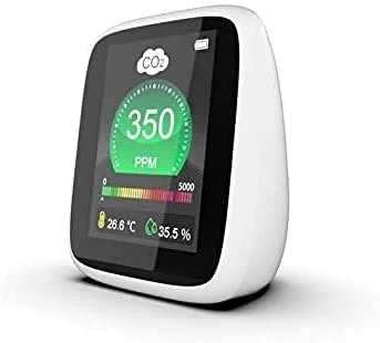 دستگاه سنجش دی اکسید کربن SVASTY مناسب برای فضای داخلی، مانیتور CO2 خانگی، ردیاب دی اکسید کربن، مانیتور کیفیت هوا، سنسور NDIR، ثبت کننده اطلاعات، بادوام