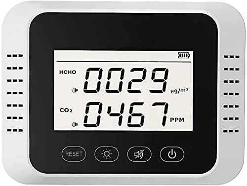 مانیتور دی اکسید کربن SVASTY، قابل نصب روی دیوار، ردیاب دی اکسید کربن، مانیتور کیفیت هوای داخلی، آنالایزر گاز، تستر CO2 قابل حمل و بادوام