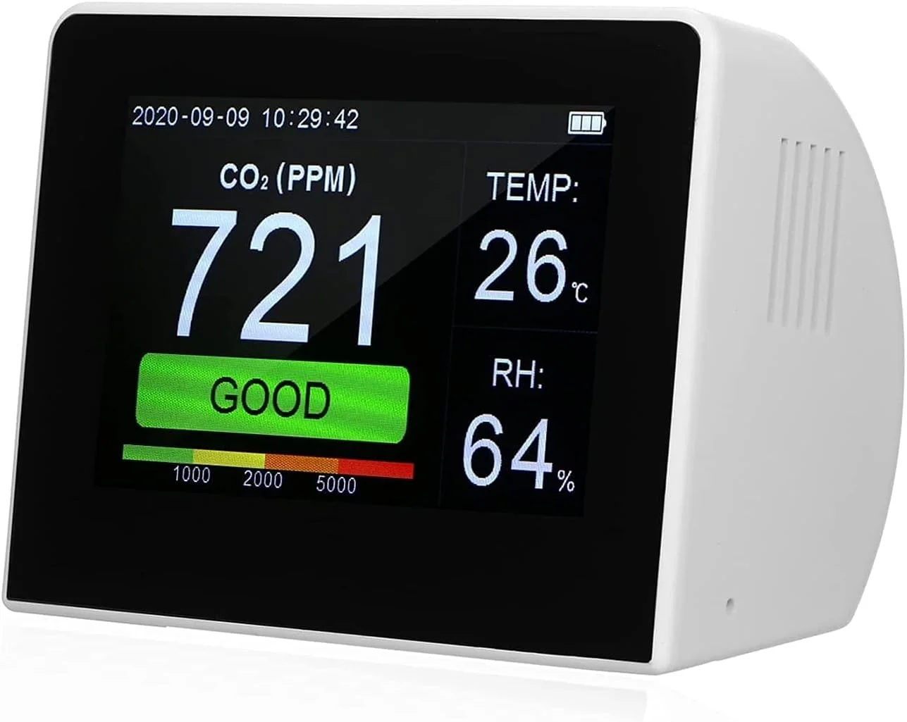 آنالایزر ردیاب گاز SVASTY، ردیاب کیفیت هوا، مانیتور دما و رطوبت، تستر CO2 داخلی/خارجی، دماسنج رطوبت سنج دیجیتال