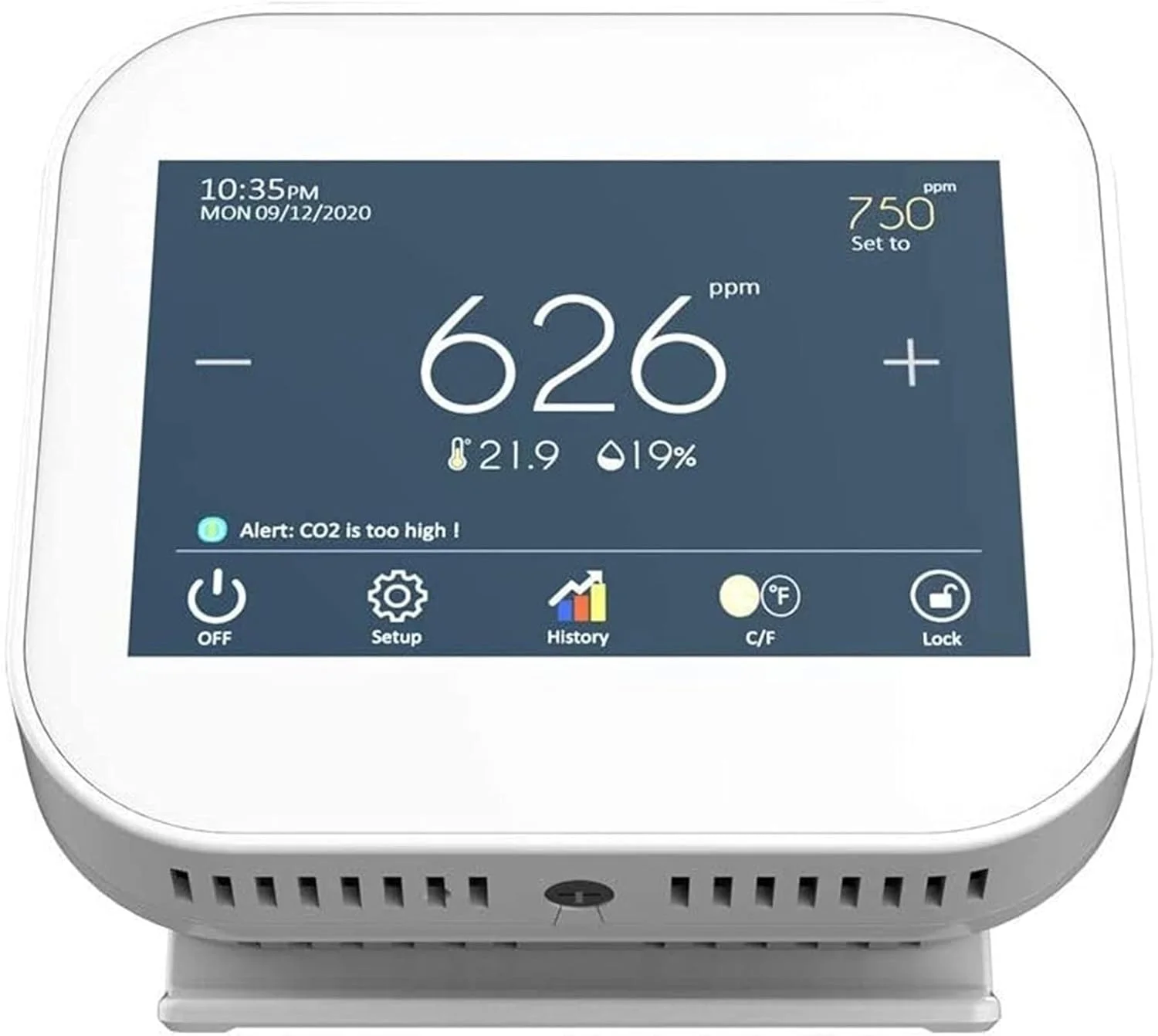 دستگاه سنجش کیفیت هوا SVASTY، ردیاب CO2 با سنسور NDIR دو کاناله، کنترل دما و رطوبت، تستر دقیق گرد و غبار بسیار ریز، مانیتور صفحه نمایش LCD