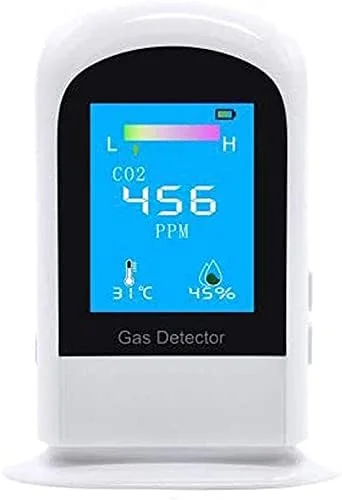 آنالایزر گاز 3 در 1 SVASTY، دستگاه سنجش CO2، ردیاب دی اکسید کربن، مانیتور کیفیت هوای داخلی با نمایشگر دما و رطوبت، تستر کیفیت هوا