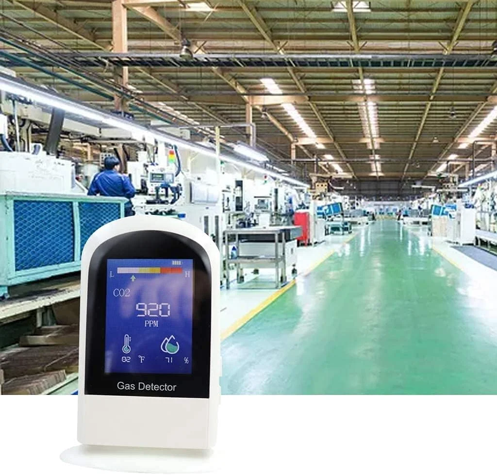 آنالایزر گاز 3 در 1 SVASTY، دستگاه سنجش CO2، ردیاب دی اکسید کربن، مانیتور کیفیت هوای داخلی با نمایشگر دما و رطوبت، تستر کیفیت هوا