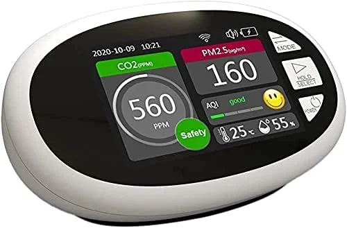 دستگاه سنجش CO2 سواستی 400-5000ppm، مانیتور کیفیت هوا، دما و رطوبت نسبی، ردیاب دی اکسید کربن، سنسور NDIR