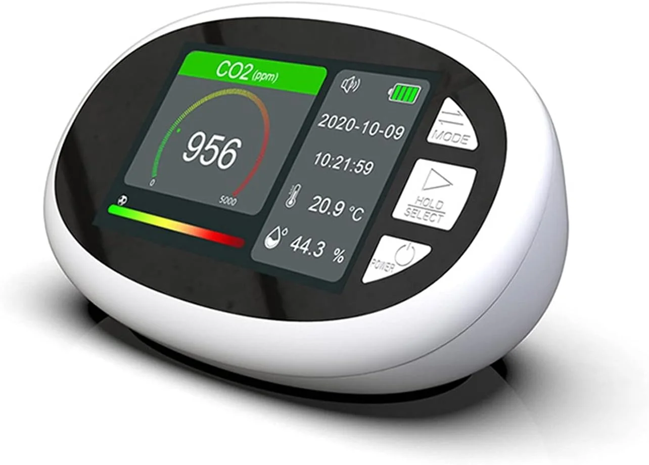 دستگاه تشخیص دی اکسید کربن SJHDKLW با صفحه نمایش با کیفیت بالا و عملکرد هشدار فراتر از استاندارد، مناسب برای فضای داخلی و خارجی