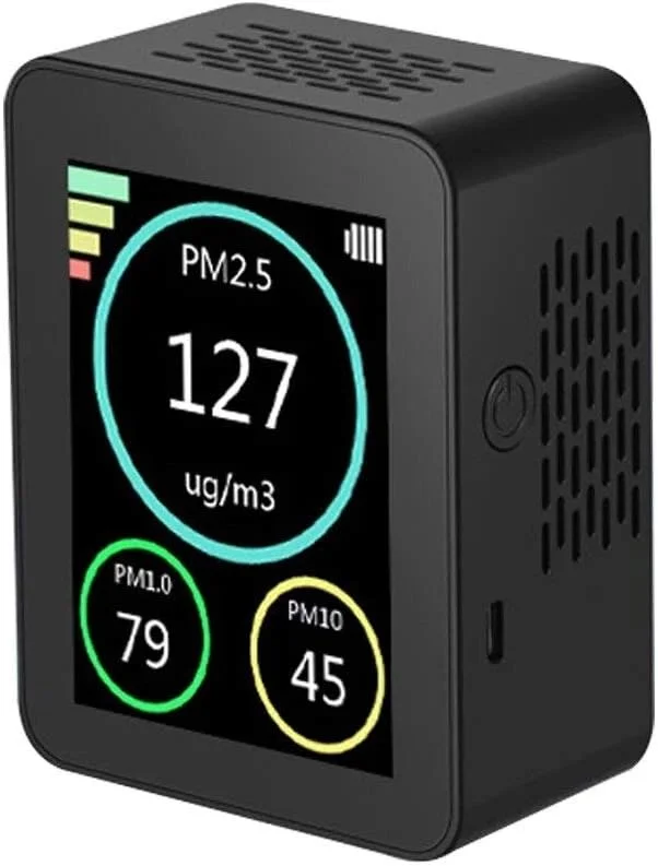 دستگاه تشخیص کیفیت هوا SilteD با صفحه نمایش رنگی TFT، ابزار تشخیص ذرات PM2.5 PM1.0 PM10