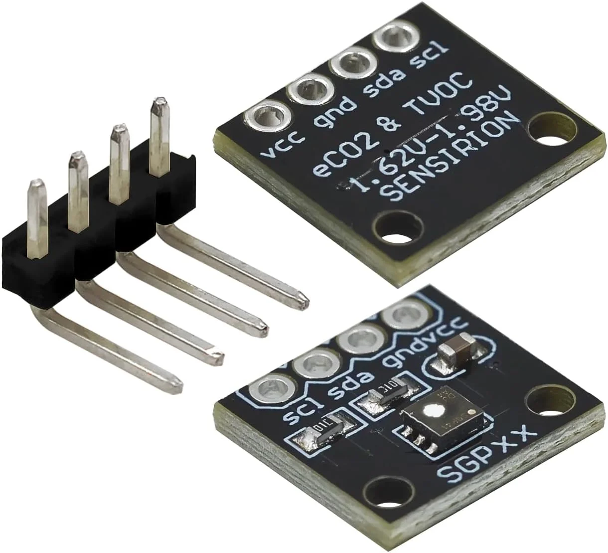 ماژول سنسور گاز SGP30 41 TVOC/eCO2، سنجش کیفیت هوا، فرمالدهید و دی اکسید کربن (برد مشکی SGP41)