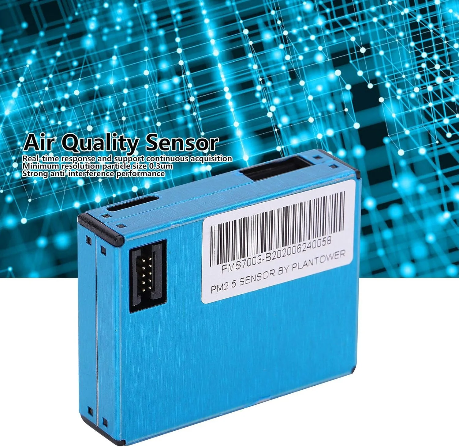 ماژول حسگر PM2.5، تشخیص با دقت بالا با فن داخلی PM1.0 PM2.5 PM10 PMS7003 حسگر تشخیص کیفیت هوا حسگر گرد و غبار