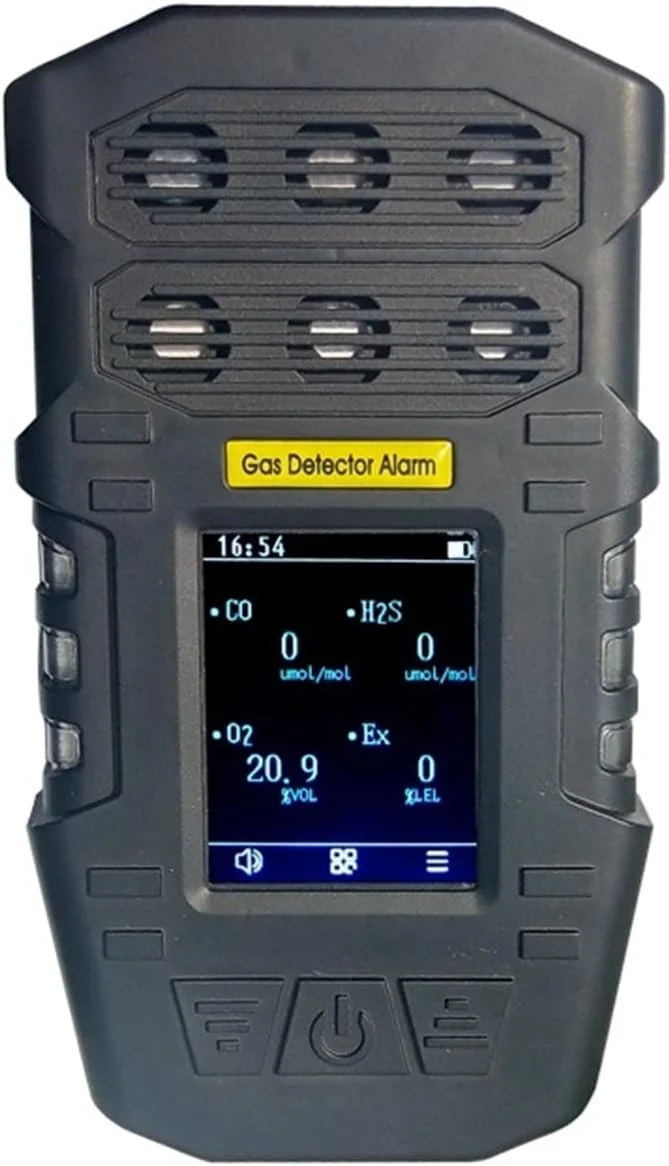 دستگاه سنجش کیفیت هوا RWETIYT، آشکارساز چندگانه گاز قابل حمل EX O2 H2S NO2 CH4 NO SO2 CL2 NH3 PH3 HCL O3 دی اکسید کربن CO CO2