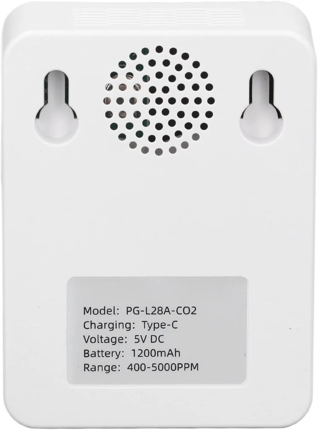 مانیتور کیفیت هوای نیمه هادی با حسگر دما و رطوبت PGL28ACO2 ZNAZGG01 آشکارساز CO2 (سفید)