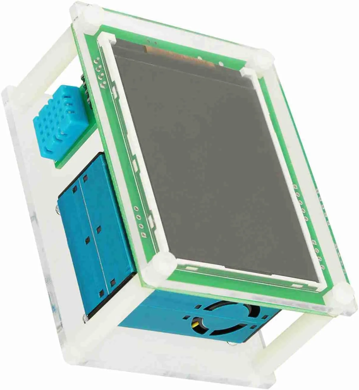 دستگاه تشخیص کیفیت هوای قابل حمل RIZGHWOY PM2.5، مانیتور چند منظوره با زاویه دید گسترده برای دفتر، خودرو، منبع تغذیه 5 ولت