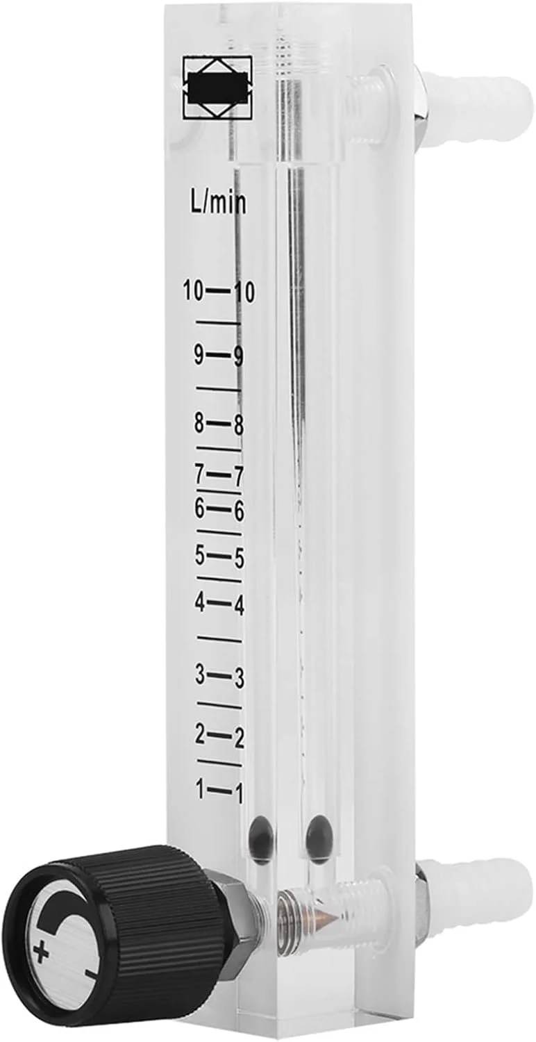 فلومتر گاز، فلومتر -7 روتامتر فلومتر 1-10LPM فلومتر 0-15 Lpm برای اکسیژن/هوا/گاز -7 روتامتر اکریلیک