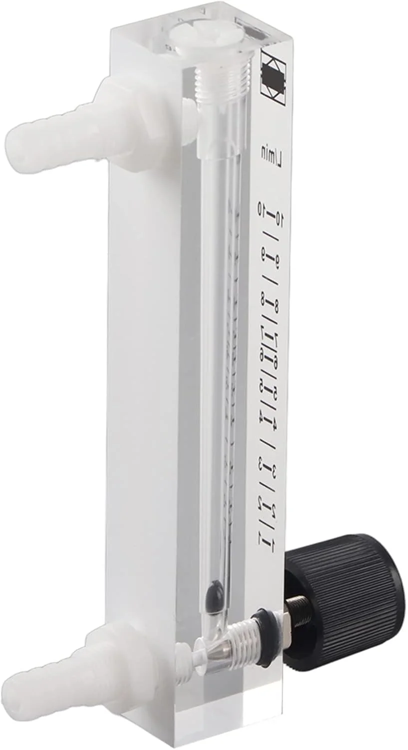 فلومتر گاز، فلومتر -7 روتامتر فلومتر 1-10LPM فلومتر 0-15 Lpm برای اکسیژن/هوا/گاز -7 روتامتر اکریلیک