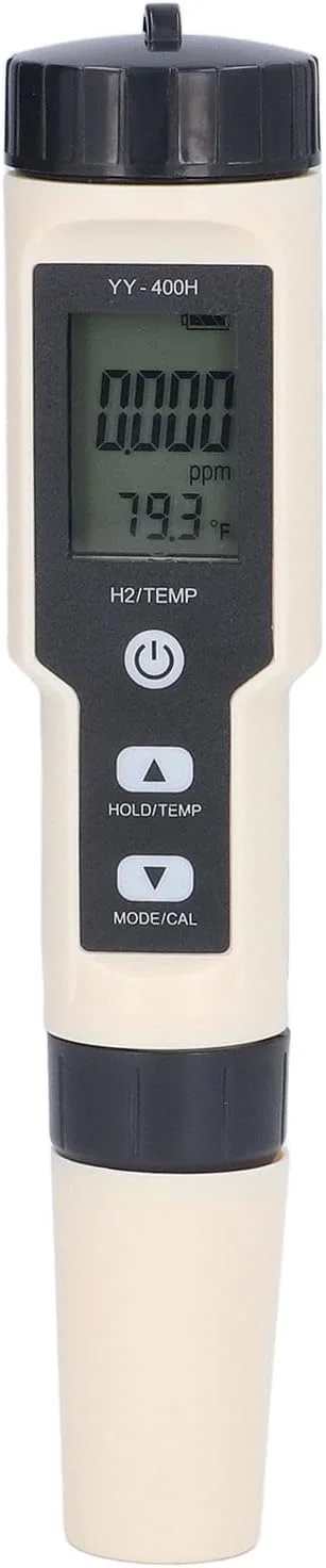 دستگاه تشخیص کیفیت آب، قلم تست قابل حمل H2، حفظ داده، نمایشگر دارای نور پس زمینه، جبران دمای آزمایشگاهی خانگی دستگاه تشخیص کیفیت آب، قلم تست قابل حمل H2، حفظ داده، نمایشگر دارای نور پس زمینه، جبران دمای آزمایشگاهی خانگی