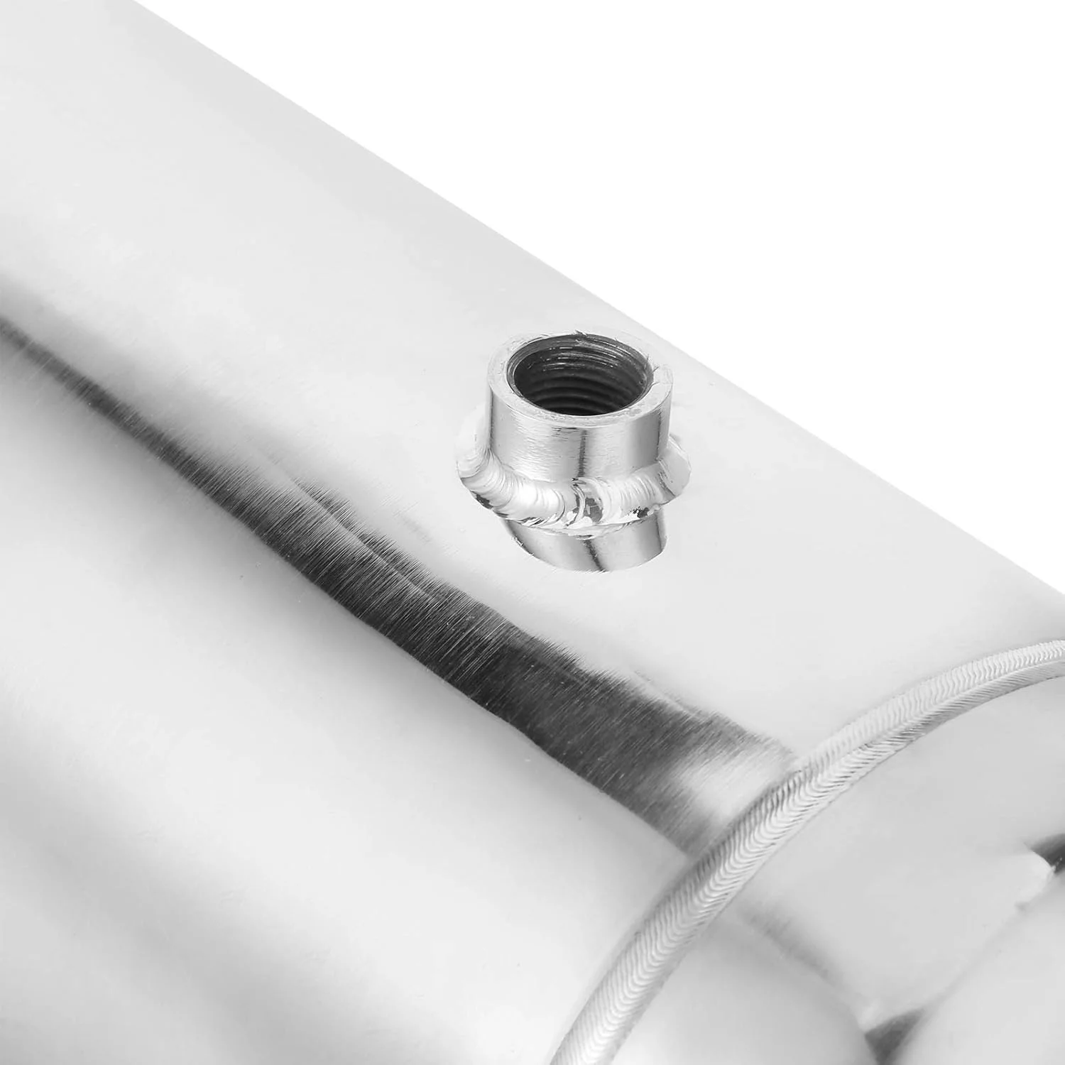 مخزن هوا، استیل ضد زنگ آینه ای 10 لیتری، فشار بالا 1.25 مگاپاسکال، برای مصارف صنعتی، خودرویی با رابط رزوه ای