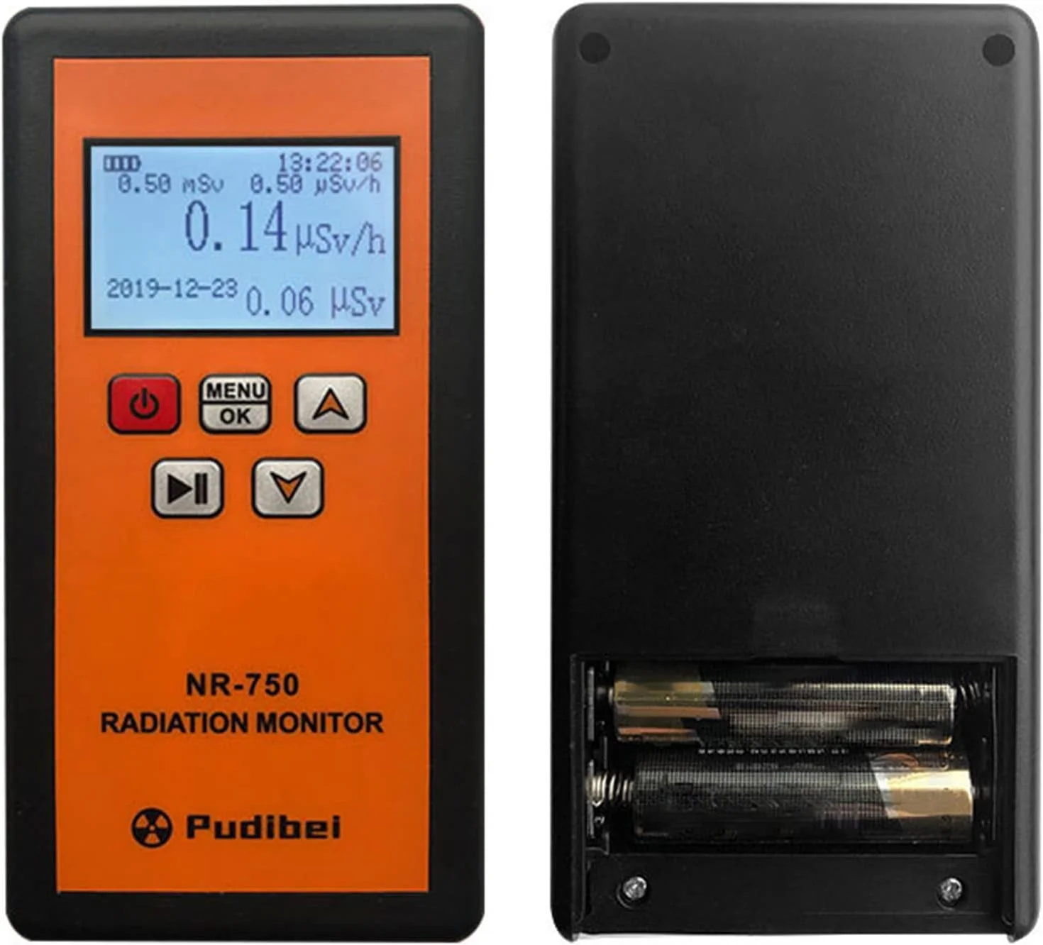 آشکارساز تشعشع، آشکارساز تشعشع هسته ای دستی NR-750، تست کننده رادیواکتیو خانگی با صفحه نمایش LCD شمارنده گایگر (NR-750)