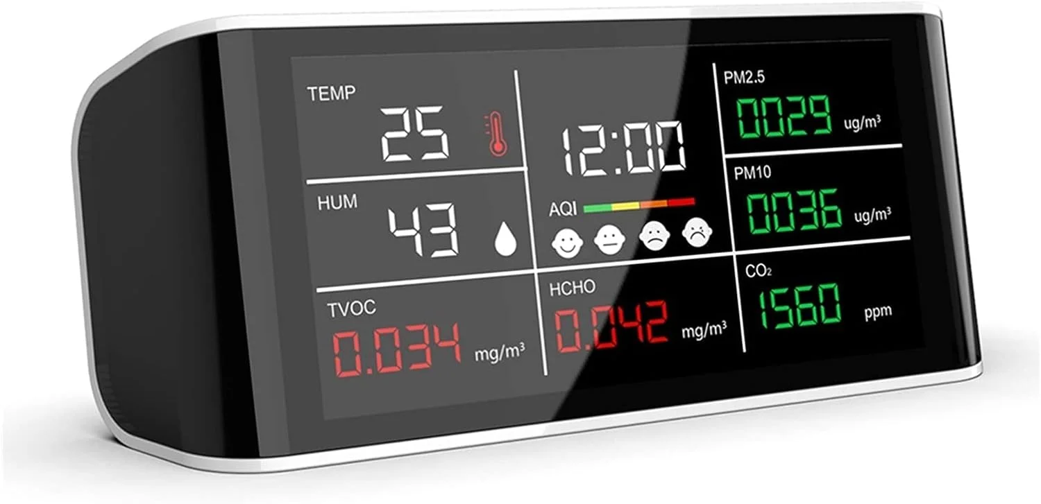 دستگاه تشخیص کیفیت هوا رایترون مدل Pm2.5 CO2 مناسب برای فضاهای داخلی و خارجی