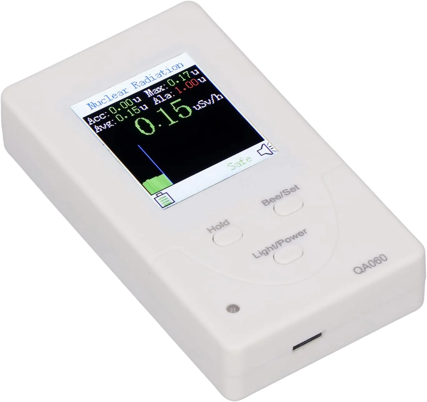 آلارم تشعشع هسته ای، پایداری خوب، پاسخ سریع، روشنایی قابل تنظیم، صفحه نمایش رنگی 1.8 اینچی TFT، ردیاب تشعشع قابل حمل برای آزمایشگاه Wzsydn