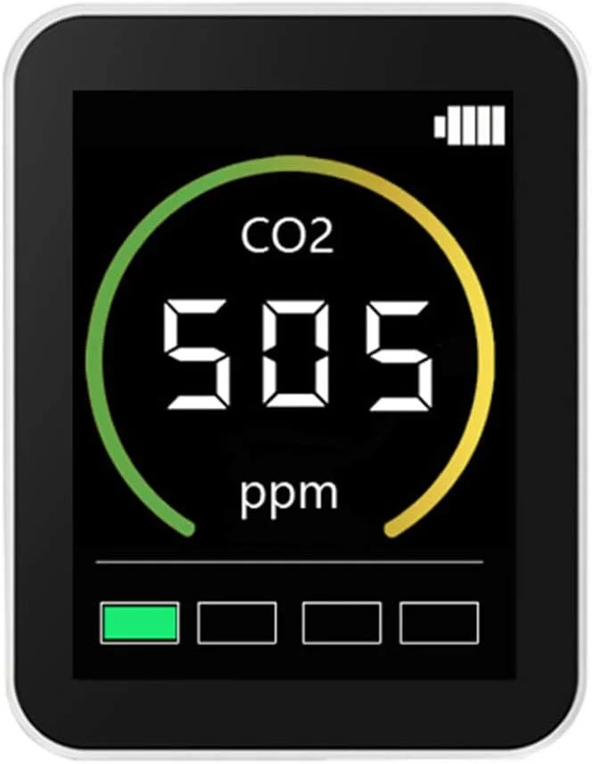 صفحه نمایش کیفیت هوا، تستر گاز دی اکسید کربن، آنالایزر و دتکتور سنجش میزان کربن دی اکسید صفحه نمایش کیفیت هوا، تستر گاز دی اکسید کربن، آنالایزر و دتکتور سنجش میزان کربن دی اکسید