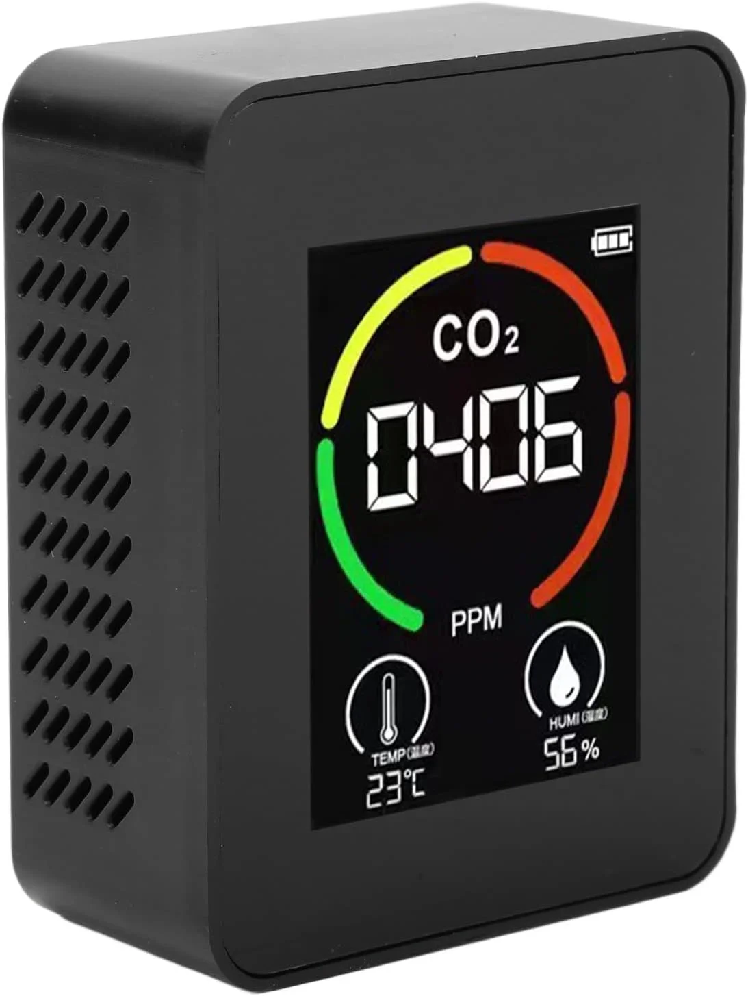 دستگاه سنجش کیفیت هوای داخلی، ردیاب قابل حمل CO2، تستر دما و رطوبت HCHO TVOC، مناسب برای خانه، دفتر، مدرسه، هتل، خودرو