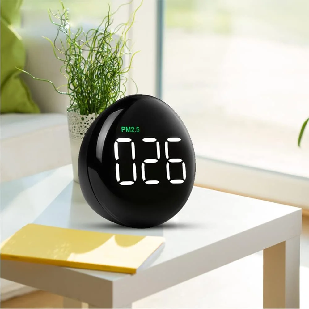 دستگاه سنجش کیفیت هوا، قابل حمل، آشکارساز گاز PM2.5، دقیق و لحظه ای، مناسب برای خانه، اداره، باغ و کارخانه