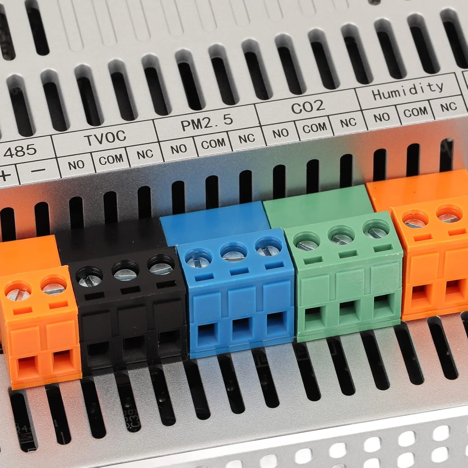 مانیتور کیفیت هوا LCD صفحه نمایش بزرگ تستر دما CO2 TVOC PM2.5 متر با کابل شارژ برای گلخانه ها و منازل