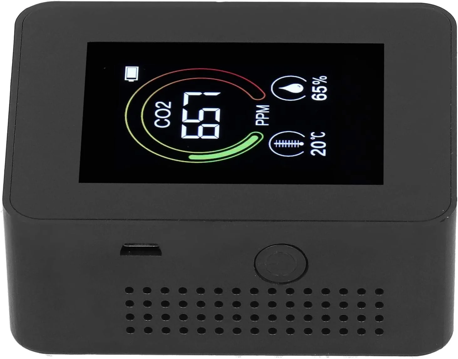 مانیتور کیفیت هوا، ردیاب دی اکسید کربن با صفحه نمایش بزرگ، ساخته شده از مواد ABS