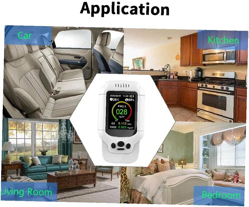 دستگاه سنجش کیفیت هوا، ردیاب غلظت ازن، ردیاب فرمالدئید، میله جستجوگر، متر سنسور PM2.5 دستگاه سنجش کیفیت هوا، ردیاب غلظت ازن، ردیاب فرمالدئید، میله جستجوگر، متر سنسور PM2.5
