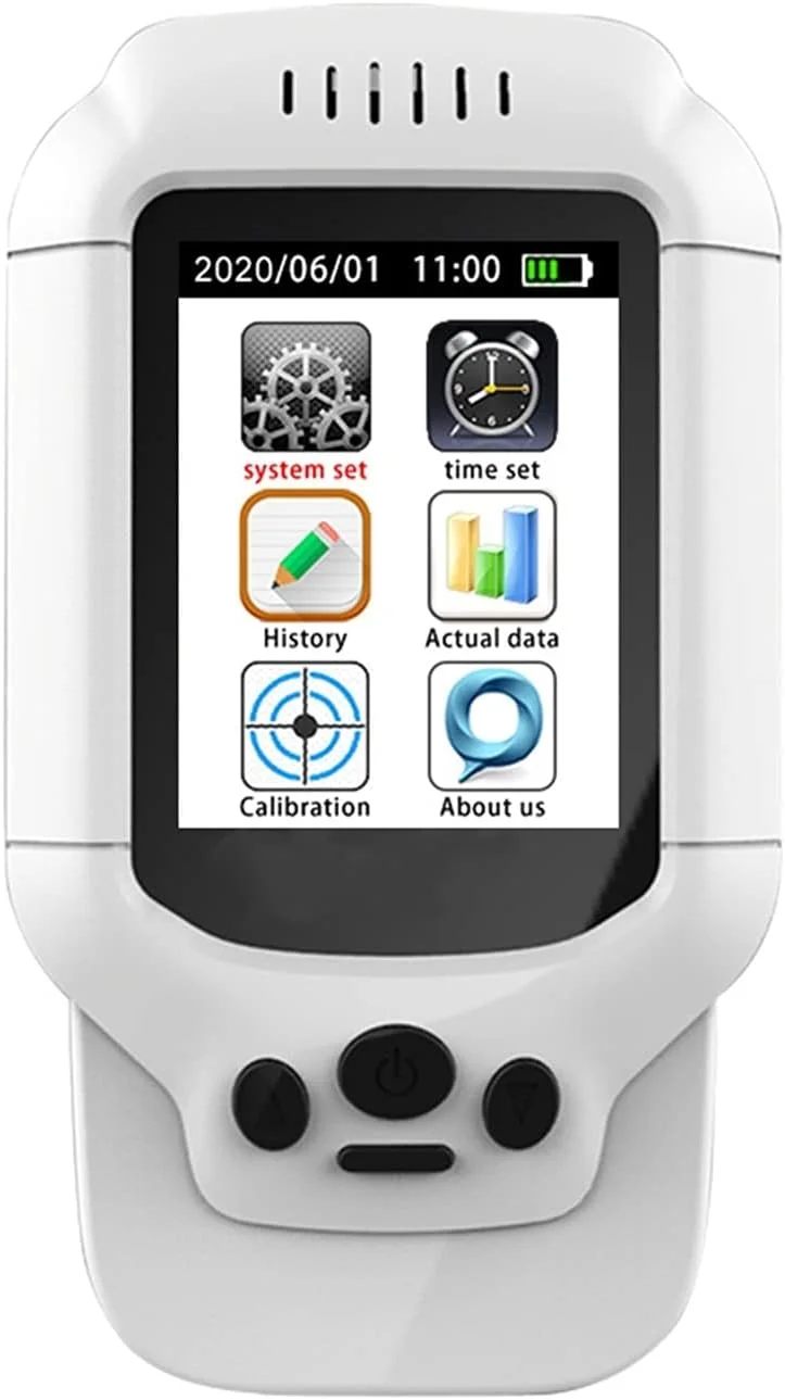 دستگاه سنجش کیفیت هوا هفت کاره PM2.5 PM1.0 PM10 O3 TVOC دما و رطوبت نسخه انگلیسی